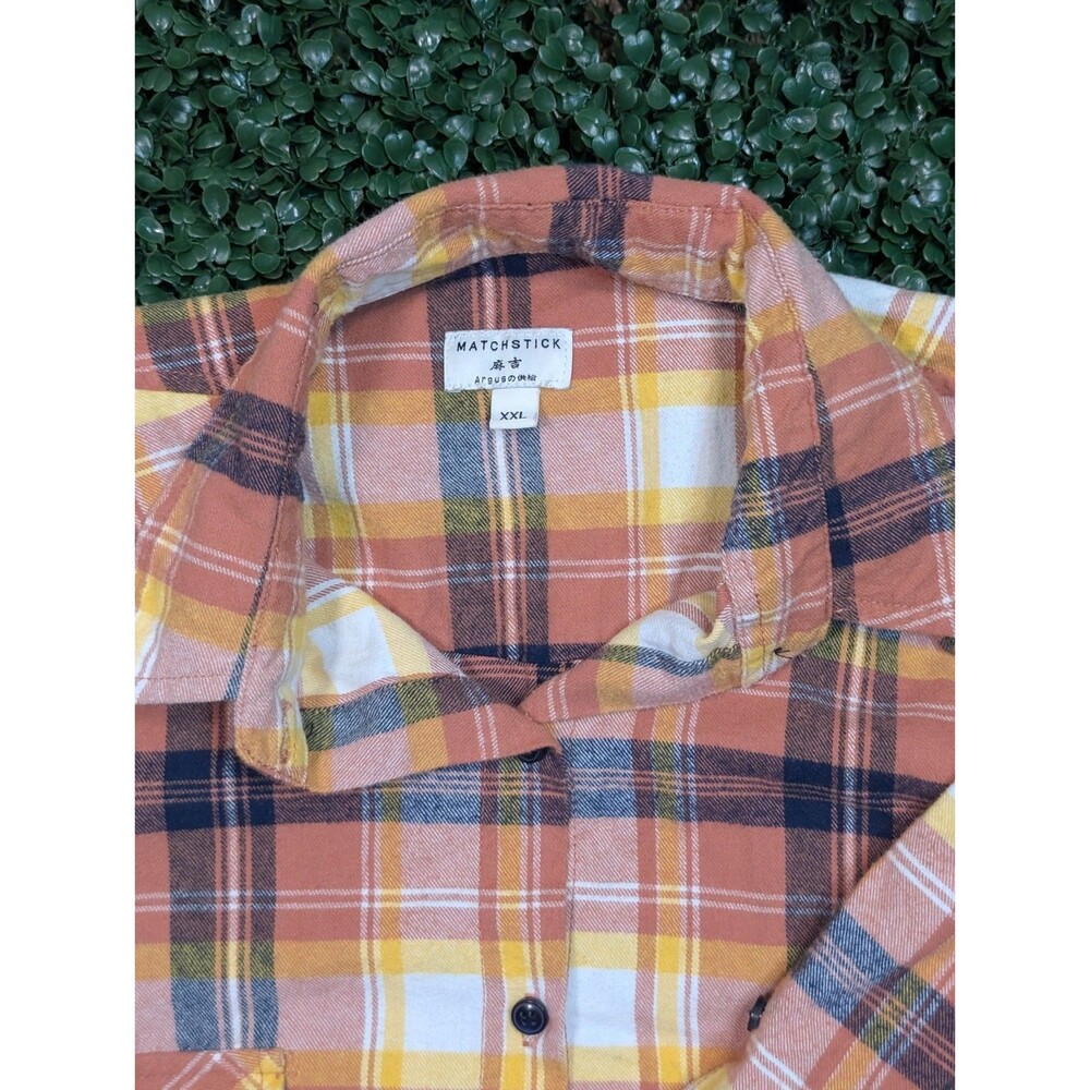 matchstick argus button up flannel womans XXL